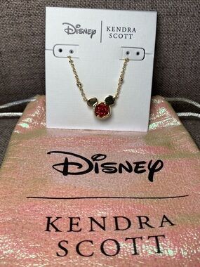 Kendra Scott x Disney Necklace with Red Mickey Charm